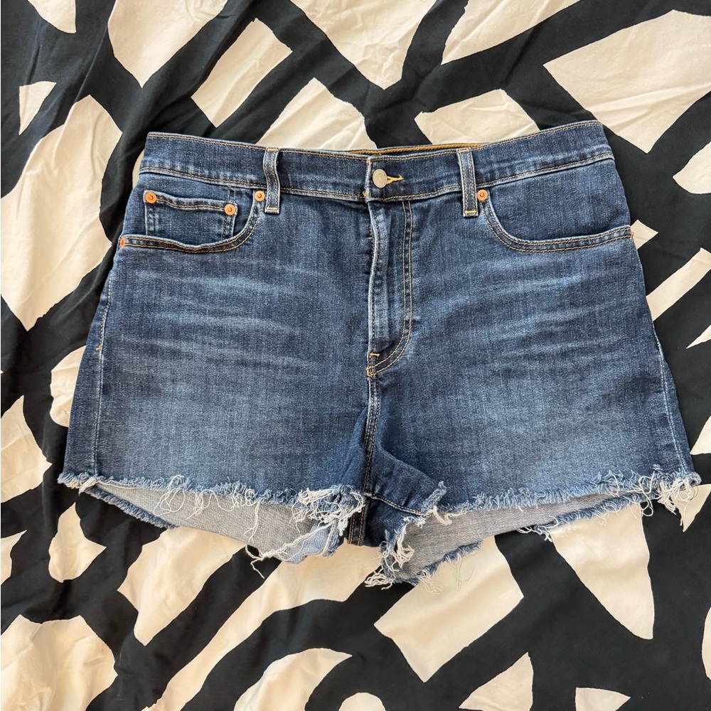 Levi's Dark Blue Jean Shorts